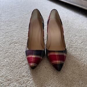 NEW Women’s JCrew Plaid Pumps, MADE IN ITALY, 6.5